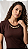 Tshirt Feminina Decote Redondo Marrom Ally - Imagem 2