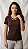 Tshirt Feminina Decote Redondo Marrom Ally - Imagem 1