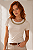 Tshirt Feminina Decote Redondo Renda Nicole - Imagem 1