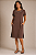 Vestido 100% algodão Marrom Belle - Imagem 1