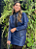 Saia Laura em Courino Premium - Azul - Imagem 5