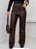 Calça Elegante Couro PU com Lycra Corte Reto - Imagem 6