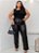 Calça Elegante Couro PU com Lycra Corte Reto - Imagem 9