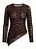 Blusa em Renda Assimétrica sem Gola - Imagem 6