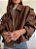 Jaqueta Oversized com Barra Bolonê em Suede - Imagem 3