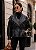 Parka com Gola Sobreposta em Couro PU Premium - Imagem 3