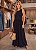 Vestido Longo Mix Malha Tricoline - Imagem 1