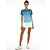 Blusa T-shirt Feminina Skin Decote Canoa Silk Azul ALTO GIRO - Imagem 3