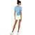 Blusa T-shirt Feminina Skin Decote Canoa Silk Azul ALTO GIRO - Imagem 4