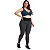 Calça Legging Plus Size Su Power Mescla e Preto CAJUBRASIL - Imagem 3