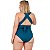 Maiô Plus Size Fax Amarrações Verde NEW BEACH - Imagem 2