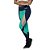 Calça Legging Grip Marinho e Menta OXYFIT - Imagem 1