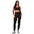 Conjunto Canelado Top Legging Bolso Shine Marrom Coffee VESTEM - Imagem 1