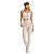 Conjunto Top Cropped Legging Canelado Empina BB Off White CAJUBRASIL - Imagem 1