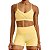 Conjunto Top e Mini Short NY Logo Cós Amarelo Pólen CAJUBRASIL - Imagem 2