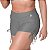 Short Com Cordinha Lateral Girly Cinza M&C - Imagem 1