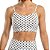Conjunto Top Short Cordinha Lateral Poá Branco Preto M&C - Imagem 3