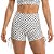 Conjunto Top Short Cordinha Lateral Poá Branco Preto M&C - Imagem 5