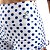 Short Com Cordinha Lateral Poá Girly Branco e Azul M&C - Imagem 3