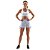 Short Com Cordinha Lateral Poá Girly Branco e Azul M&C - Imagem 5