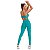 Calça Legging NZ Cós Alto Transpassado Verde Sálvia CAJUBRASIL - Imagem 4