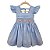 Vestido Infantil Casinha de Abelha Bella Flor - Azul - Imagem 1