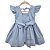 Vestido Infantil Casinha de Abelha Bella Flor - Azul - Imagem 2