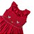 Vestido Infantil De Festa Vermelho Casinha de Abelha - Pássaros - Imagem 2