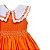 Vestido De Festa Infantil Laranja Casinha de Abelha - Monalisa - Imagem 3
