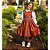 Vestido Infantil  Casinha de Abelha Chocolate - Marrom - Imagem 6