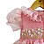 Vestido Infantil de Luxo Organza de Seda Pura Rosa - Isabella - Imagem 3