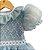 Vestido Infantil de Luxo Organza de Seda Pura Azul - Helena - Imagem 3