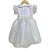 Vestido Infantil de Luxo Organza de Seda Pura Branca - Antonia - Imagem 3