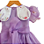Vestido Infantil de Luxo Organza de Seda Pura Lavanda - Jardim Encantado - Imagem 4