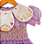 Vestido Infantil de Luxo Organza de Seda Pura Lavanda - Jardim Encantado - Imagem 2
