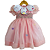 Vestido Infantil de Luxo Organza de Seda Pura Rosa - Jardim Encantado - Imagem 1