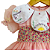 Vestido Infantil de Luxo Organza de Seda Pura Rosa - Jardim Encantado - Imagem 2