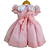 Vestido Infantil de Luxo Organza de Seda Pura Rosa - Jardim Encantado - Imagem 3