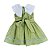 Vestido De Natal Infantil Verde Oliva - Gege - Imagem 2