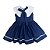 Vestido De Natal Infantil Azul Marinho - Gege - Imagem 1