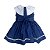 Vestido De Natal Infantil Azul Marinho - Gege - Imagem 2
