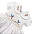 Vestido Bebê Branco Casinha de Abelha - Pássaros - Imagem 1