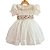 Vestido Infantil de Luxo Organza de Seda Pura Off - Isabella - Imagem 1