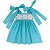 Vestido Infantil Casinha de Abelha Trevo - Tiffany - Imagem 1