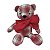 Ursinho Feliz xadrez vermelho - Imagem 1