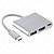 Cabo Adaptador USB 3.1 Type-C 3x1 HDMI - Imagem 1