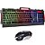 Combo Gamer Teclado e Mouse Semi-Mecânico LED BK-G3000 + Mouse Pad Gamer 70x35xcm - Imagem 1