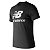 Camiseta New Balance Essential Stacked Logo Tee - Imagem 1