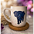 Kit Caneca Matte Elefante personalize com Nome a tampa ou o pires com o nome - Imagem 2