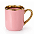 Caneca Rosa Imperial com detalhe dourado - Imagem 4